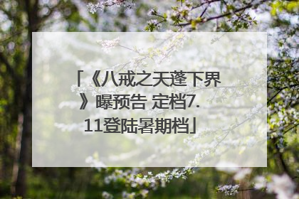 《八戒之天蓬下界》曝预告 定档7.11登陆暑期档