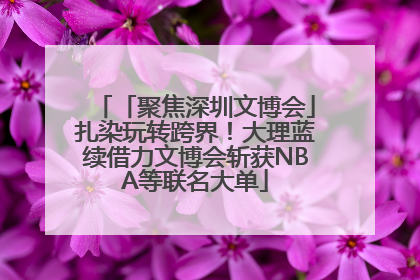 「聚焦深圳文博会」扎染玩转跨界！大理蓝续借力文博会斩获NBA等联名大单