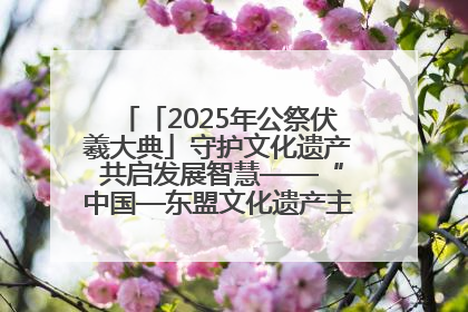 「2025年公祭伏羲大典」守护文化遗产 共启发展智慧——“中国—东盟文化遗产主题对话”侧记