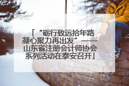 “砺行致远拾年路 凝心聚力再出发”——山东省注册会计师协会系列活动在泰安召开