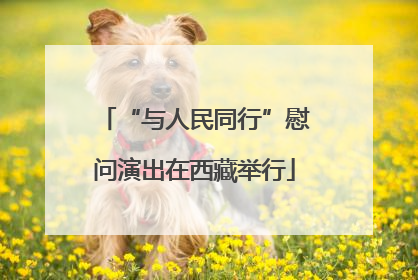 “与人民同行”慰问演出在西藏举行