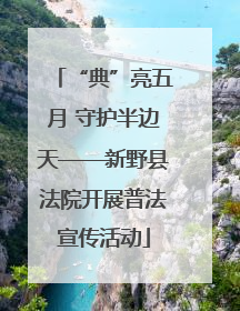 “典”亮五月 守护半边天——新野县法院开展普法宣传活动