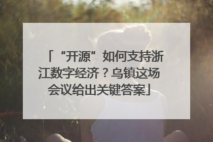 “开源”如何支持浙江数字经济？乌镇这场会议给出关键答案