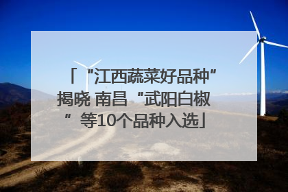 “江西蔬菜好品种”揭晓 南昌“武阳白椒”等10个品种入选