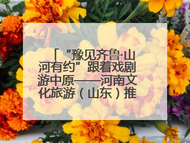 “豫见齐鲁·山河有约”跟着戏剧游中原——河南文化旅游（山东）推广周活动菏泽站活动举行