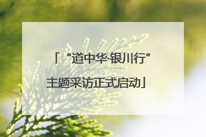 “道中华·银川行”主题采访正式启动