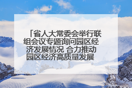 省人大常委会举行联组会议专题询问园区经济发展情况 合力推动园区经济高质量发展 王宁主持会议并讲话 王予波带队到会应询