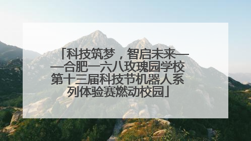 科技筑梦，智启未来——合肥一六八玫瑰园学校第十三届科技节机器人系列体验赛燃动校园