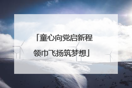 童心向党启新程 领巾飞扬筑梦想