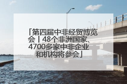 第四届中非经贸博览会丨48个非洲国家、4700多家中非企业和机构将参会