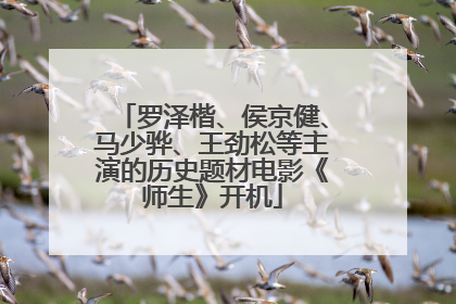罗泽楷、侯京健、马少骅、王劲松等主演的历史题材电影《师生》开机