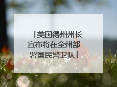 美国得州州长宣布将在全州部署国民警卫队