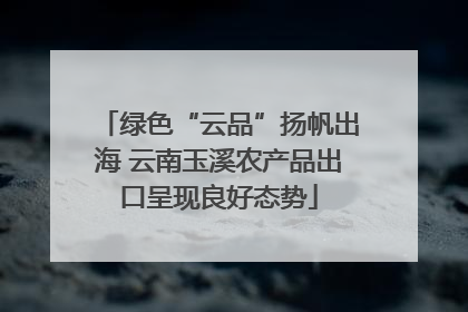 绿色“云品”扬帆出海 云南玉溪农产品出口呈现良好态势