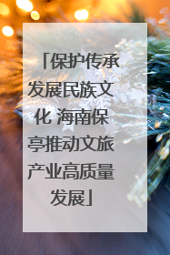 保护传承发展民族文化 海南保亭推动文旅产业高质量发展