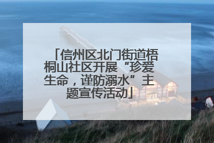 信州区北门街道梧桐山社区开展“珍爱生命，谨防溺水”主题宣传活动