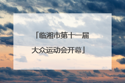 临湘市第十一届大众运动会开幕