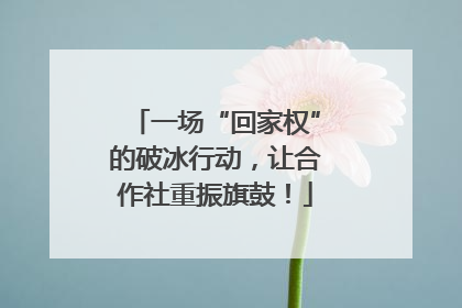 一场“回家权”的破冰行动，让合作社重振旗鼓！
