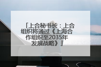 上合秘书长：上合组织将通过《上海合作组织至2035年发展战略》