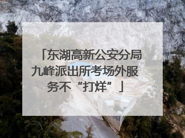 东湖高新公安分局九峰派出所考场外服务不“打烊”