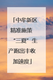 中牟新区精准施策 “三夏”生产跑出丰收加速度