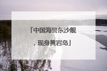 中国海警东沙舰，现身黄岩岛