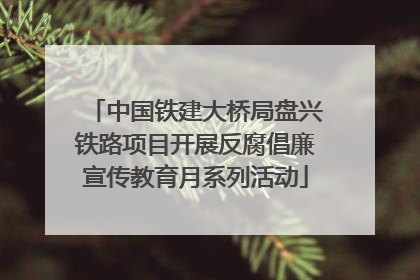 中国铁建大桥局盘兴铁路项目开展反腐倡廉宣传教育月系列活动