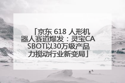京东 618 人形机器人赛道爆发：灵宝CASBOT以30万级产品力搅动行业新变局