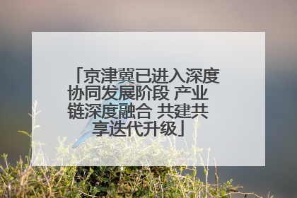 京津冀已进入深度协同发展阶段 产业链深度融合 共建共享迭代升级