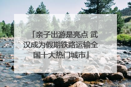 亲子出游是亮点 武汉成为假期铁路运输全国十大热门城市