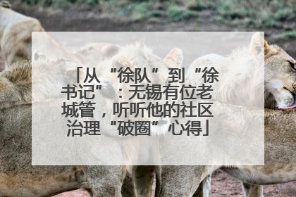 从“徐队”到“徐书记”：无锡有位老城管，听听他的社区治理“破圈”心得