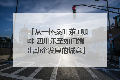 从一杯桑叶茶+咖啡 四川乐至如何端出助企发展的诚意