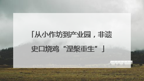 从小作坊到产业园，非遗史口烧鸡“涅槃重生”