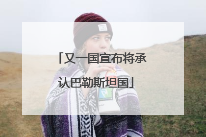 又一国宣布将承认巴勒斯坦国