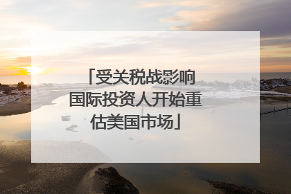 受关税战影响 国际投资人开始重估美国市场