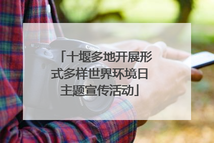 十堰多地开展形式多样世界环境日主题宣传活动