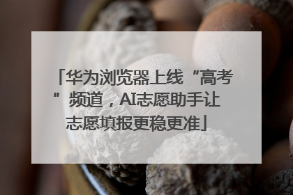 华为浏览器上线“高考”频道，AI志愿助手让志愿填报更稳更准