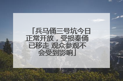 兵马俑三号坑今日正常开放，受损秦俑已移走 观众参观不会受到影响