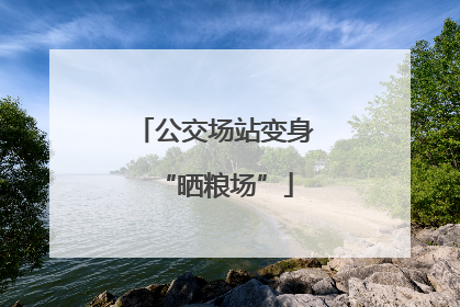 公交场站变身“晒粮场”