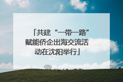 共建“一带一路”赋能侨企出海交流活动在沈阳举行