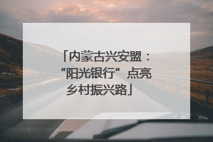 内蒙古兴安盟：“阳光银行”点亮乡村振兴路