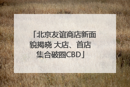 北京友谊商店新面貌揭晓 大店、首店集合破圈CBD
