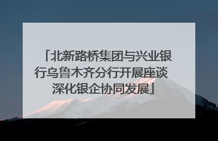 北新路桥集团与兴业银行乌鲁木齐分行开展座谈 深化银企协同发展