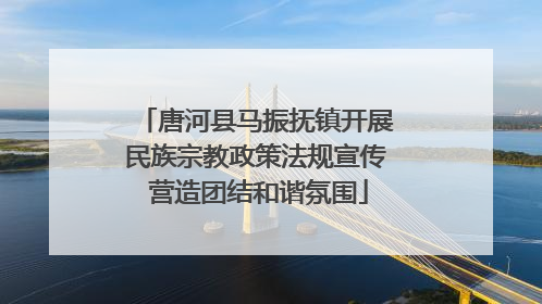 唐河县马振抚镇开展民族宗教政策法规宣传 营造团结和谐氛围