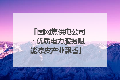 国网焦供电公司：优质电力服务赋能凉皮产业飘香