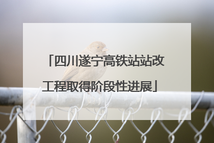 四川遂宁高铁站站改工程取得阶段性进展