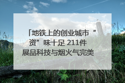 地铁上的创业城市“资”味十足 211件展品科技与烟火气完美融合｜西博视界