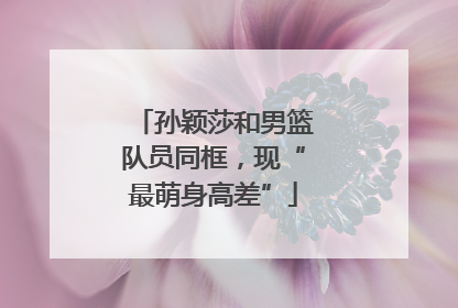 孙颖莎和男篮队员同框，现“最萌身高差”