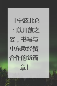 宁波北仑：以开放之姿，书写与中东欧经贸合作的新篇章
