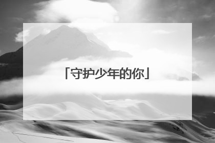 守护少年的你