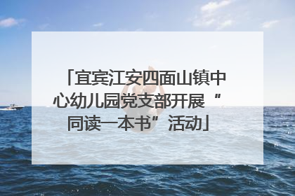 宜宾江安四面山镇中心幼儿园党支部开展“同读一本书”活动